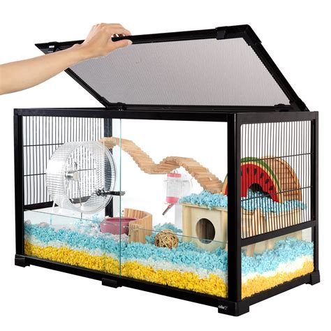 First things first, to be able to set up a hamster cage properly, you need to have a decent-sized cage. . Hamster cages big